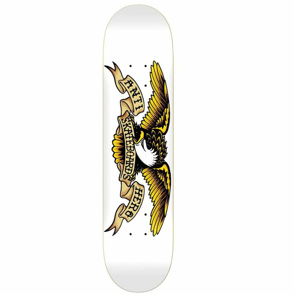 Anti Hero Classic Eagle 8.75" Deck - White