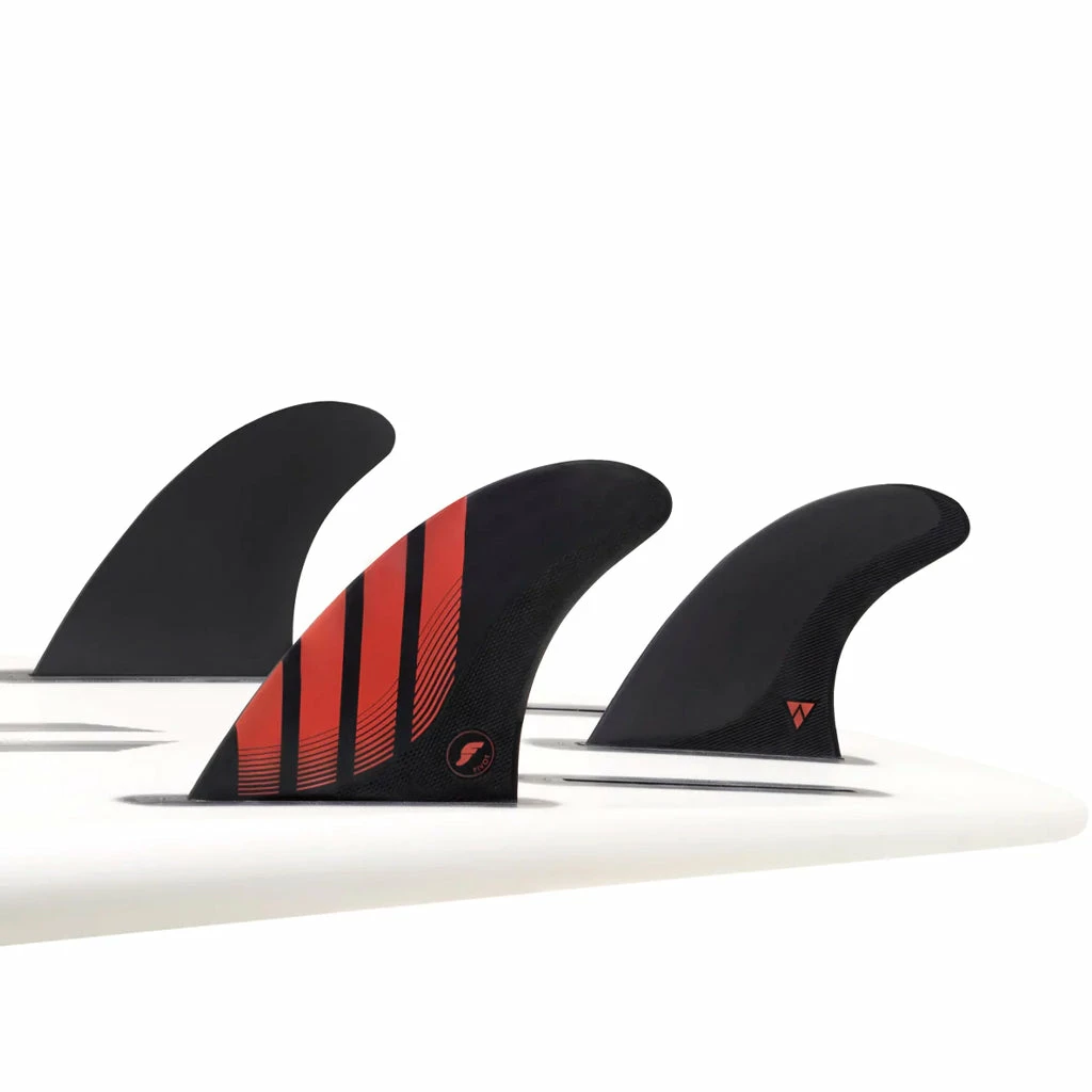 Futures Fins - P8 Alpha Tri-Fin Set - Carbon/Red - Image 2