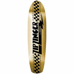 Krooked Zip Zinger Deck-7.75x30" Black / Gold Foil