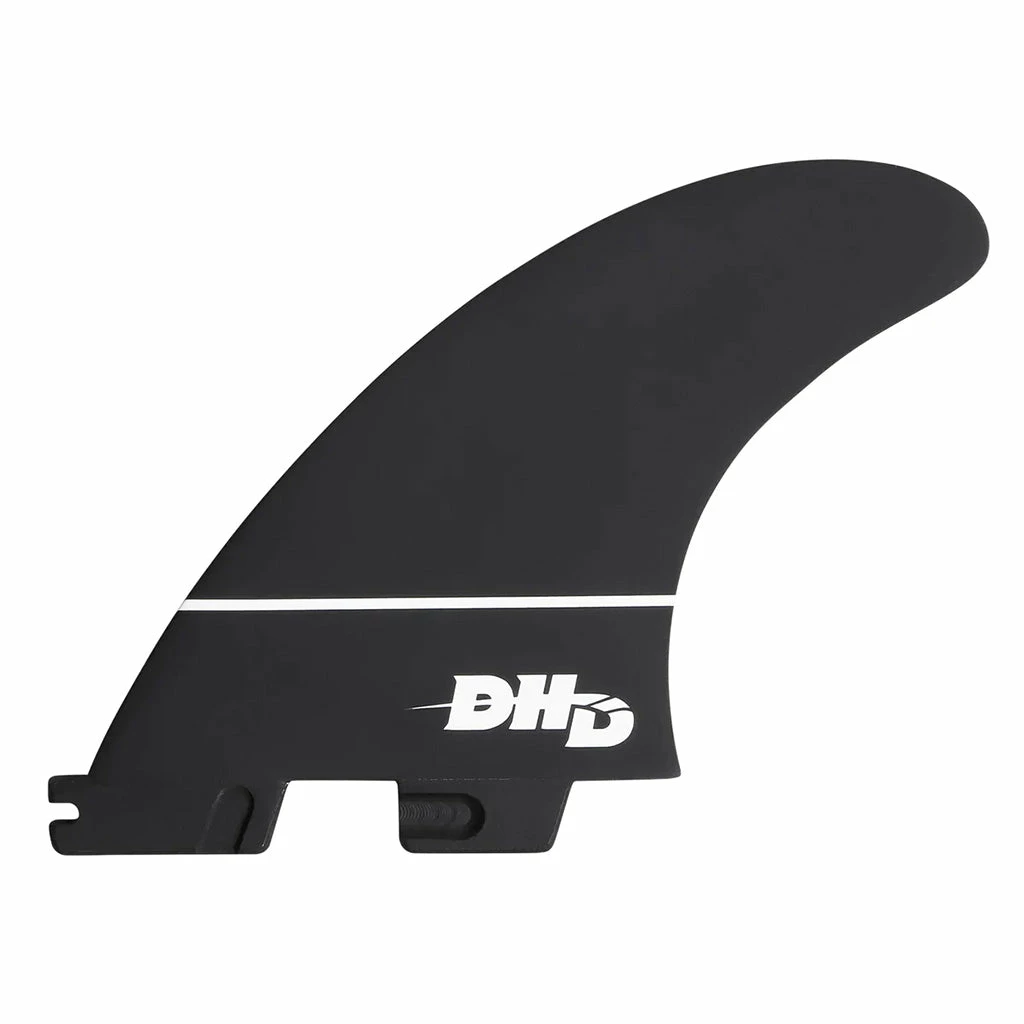FCS II DHD Medium PC Tri Fin - Black/White - Image 2