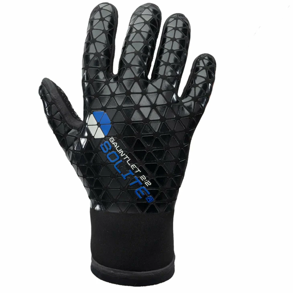 Solite Gloves 2:2mm Gauntlet 5 Finger - 2023/Black
