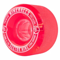 Sector 9 64mm 78A Nineballs Wheel Set - Light Red