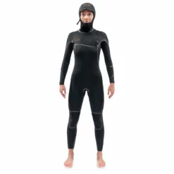 Dakine Womens Cyclone 5/4mm Zip Free Hooded Wetsuit - Black