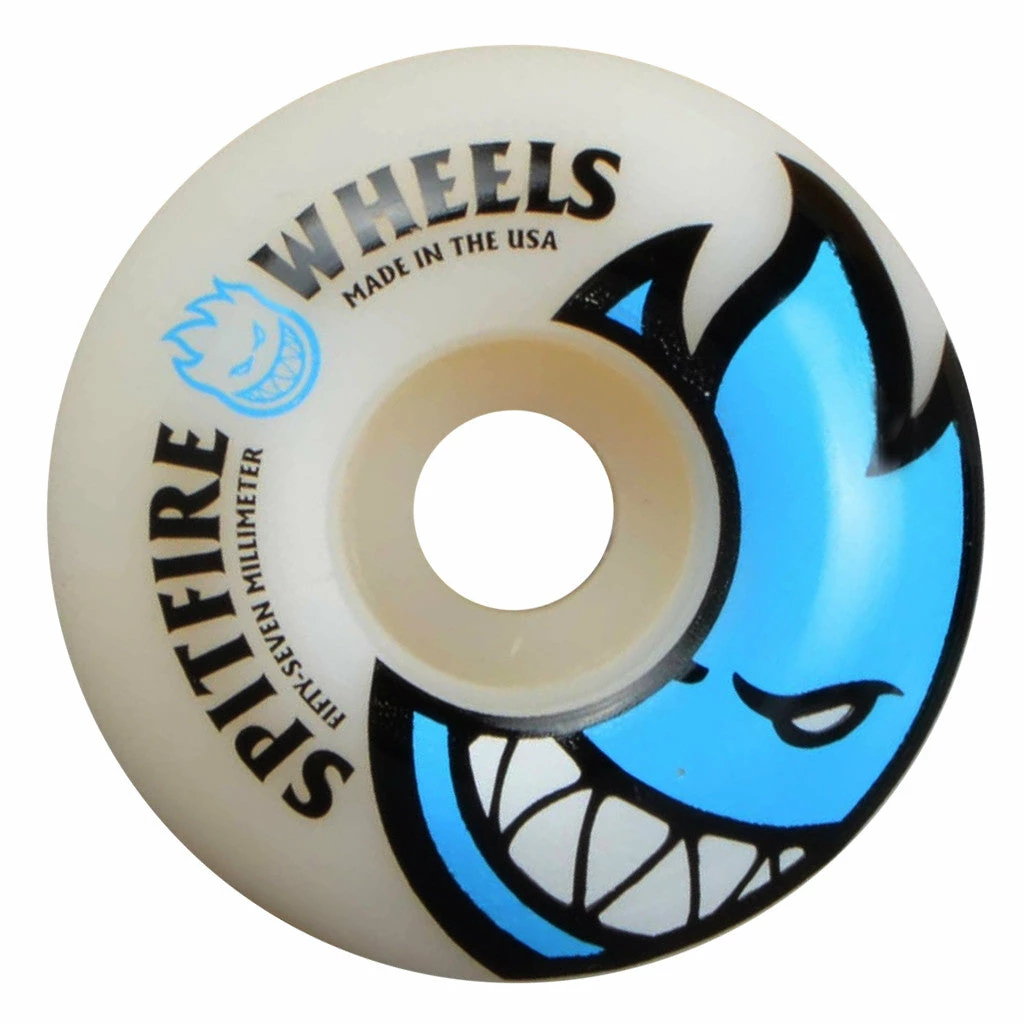 Spitfire 57mm Bighead Edition Wheels - White/Blue