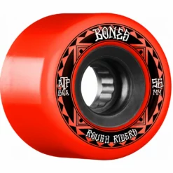 Bones ATF Rough Rider 56mm 80a Skateboard Wheels - Red