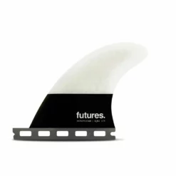 Futures Fins - QD2 3.75 Flat HC Quad Rear Fin Pair - Light Grey/Black