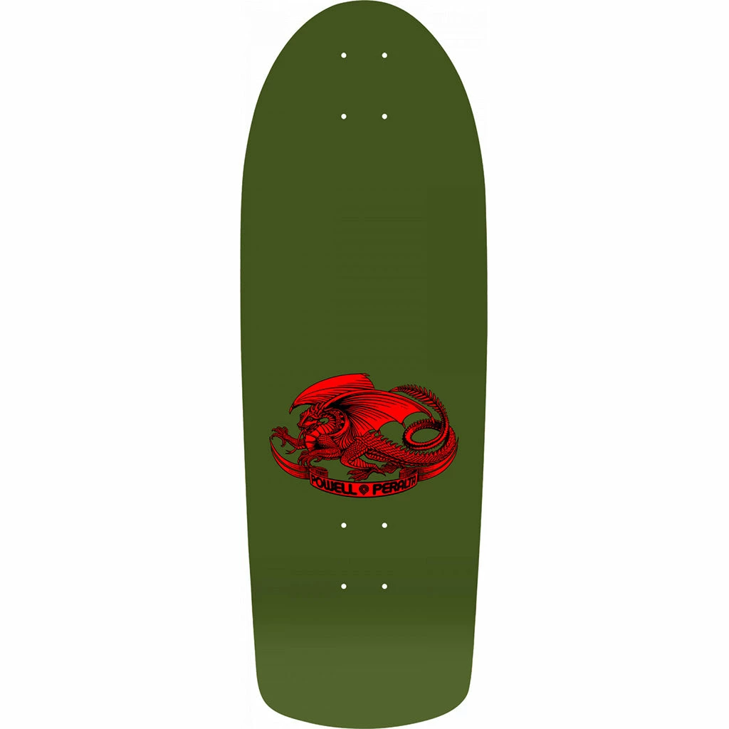 Powell Peralta Reissue OG Rat Bones Skateboard 10x30" Deck - Olive/Green - Image 2