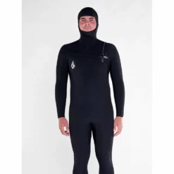 Volcom Modulator 5/4/3mm Hooded Chest Zip Wetsuit - Black - W23